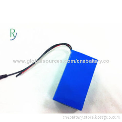 Lithium Polymer Battery, 7.4V/1,650mAh PL754050 with DC Output Connector
